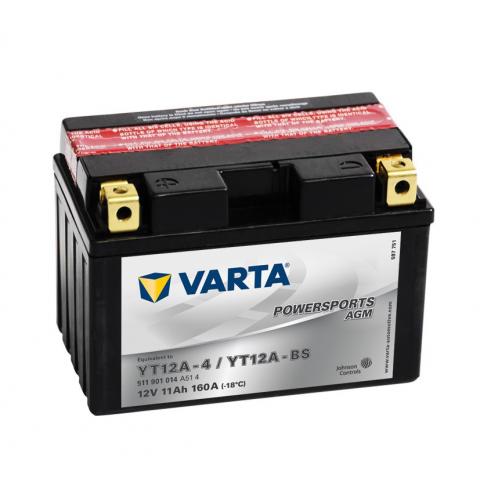  Motobatéria VARTA 12V 11Ah AGM (YT12A-BS) Ľavá+