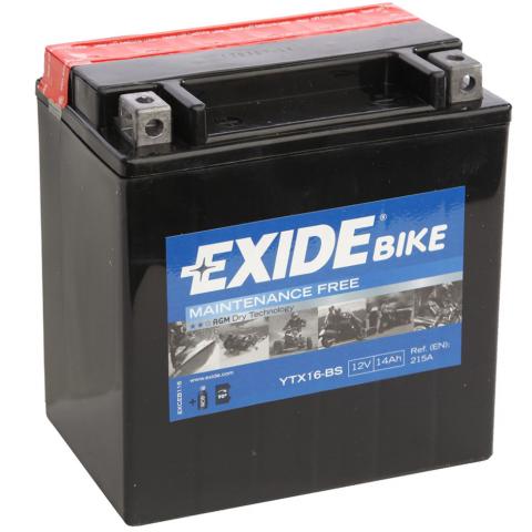  Motobatéria  EXIDE YTX16-BS 12V 14Ah 215A