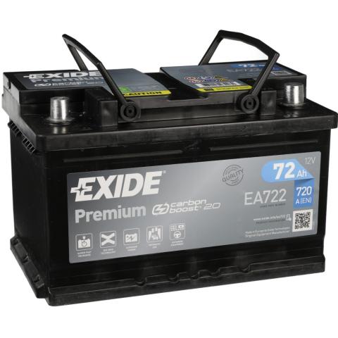 PREMIUM Exide Premium 12V 72Ah 720A EA722