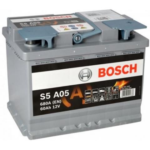 S5A Autobatéria BOSCH Start-Stop 12V, 60Ah 680A, 0092S5A050