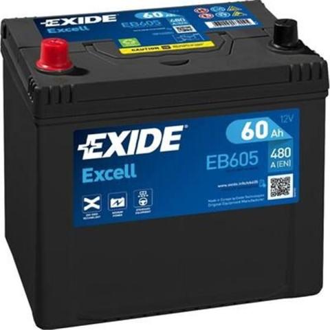 EXCELL Exide Start-Stop EFB 12V 60Ah 520A EL605