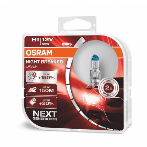  Osram Night Breaker Laser 64150NL-HCB H1 P14,5s 12V 55W