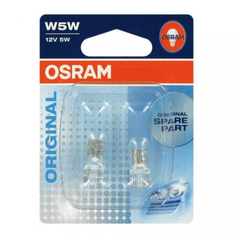  Autožiarovka OSRAM W5W 2825-02B, 5W, 12V, W2.1x9.5d blister duo box