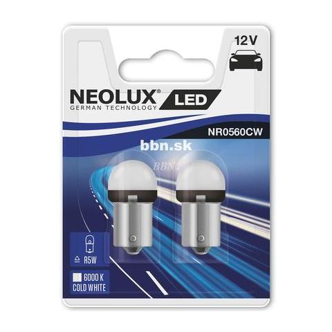  Neolux LED R5W 12V 0,8W BA15Sduoblister 6000K