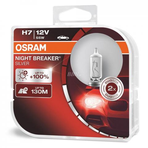 OSRAM Osram H7 12V 55W NIGHT BREAKER SILVER box