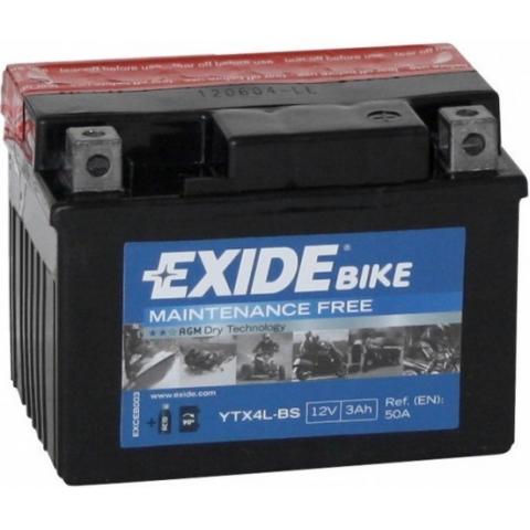 EXIDE Bike Maintenance Free AGM 12V 2.3Ah (YT4B-BS) YT4B-BS