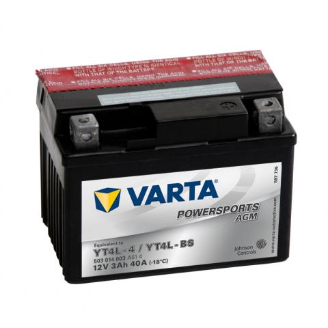  Motobatéria VARTA 12V 3Ah AGM (YT4L-BS)