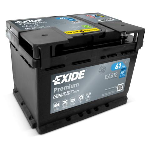 EXIDE PREMIUM Exide Premium 12V 61Ah 600A EA612