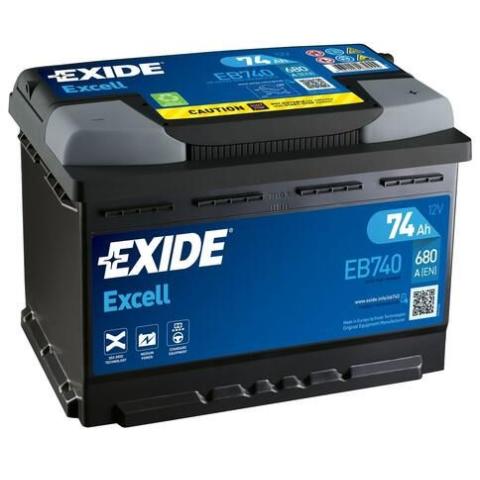 EXIDE EXCELL Exide Excell 12V 74Ah 680A EB740