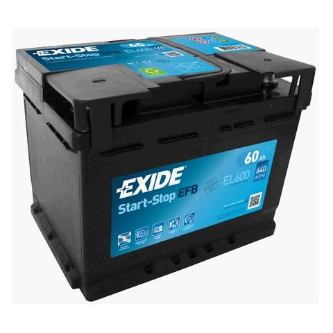 EXIDE Start-Stop EFB Exide Start-Stop EFB 12V 60Ah 640A EL600