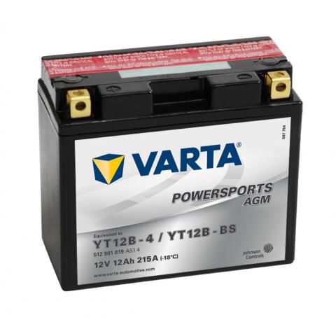  Motobatéria VARTA 12V 12Ah AGM (YT12B-BS) Ľavá +