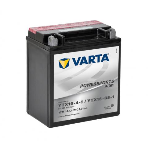  Motobatéria VARTA 12V 14Ah AGM (YTX16-BS) Ľavá+ 514902022