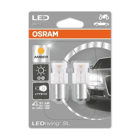  Osram LED Standard PY21W 12V 1,3W BAU15S Amber blister