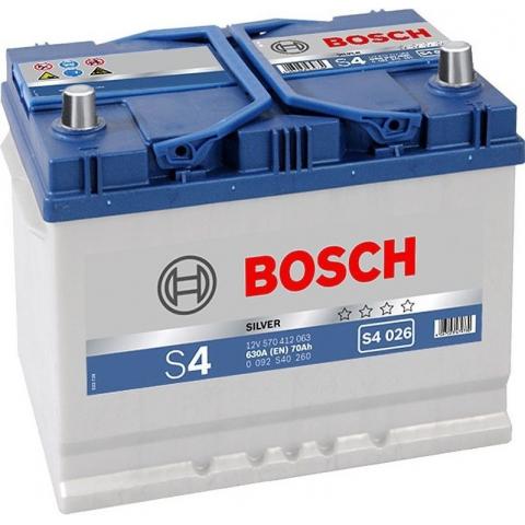 Bosch S4 Autobatéria BOSCH S4/12V, 70Ah, 630A - 0092S40260