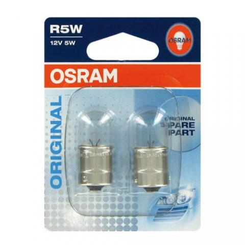  Autožiarovka OSRAM R5W 5007-02B, 5W, 12V, BA15s blister duo box