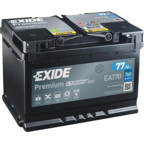 PREMIUM Exide Premium 12V 77Ah 760A EA770