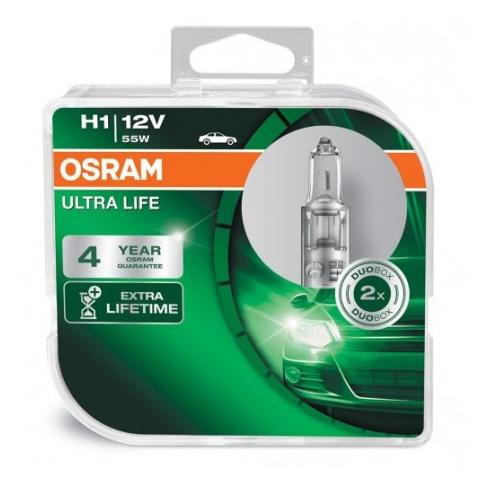  OSRAM H1 12V 55W  ULTRA LIFE- cena za 2.ks