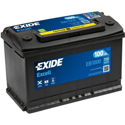 EXCELL Autobateria EXIDE EXCELL EB1000 12V 100Ah 720A