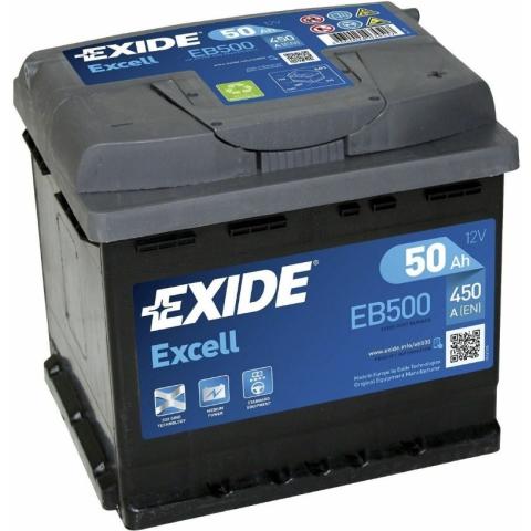 EXCELL Exide Excell 12V 50Ah 450A EB500