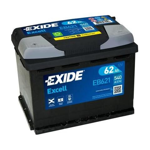 EXCELL Autobateria Exide Excell 12V 62Ah 540A EB621