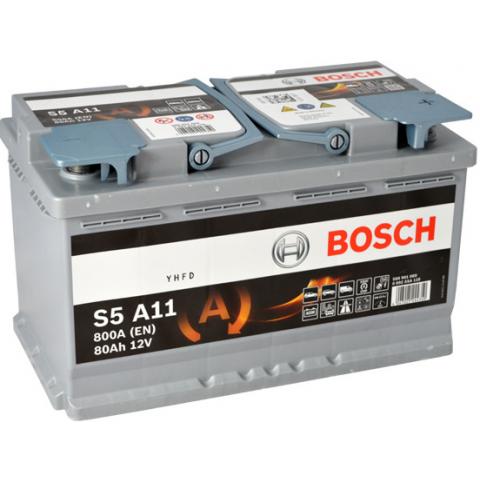 S5A Autobatéria BOSCH Start-Stop AGM 12V, 80Ah 800A, 0092S5A110